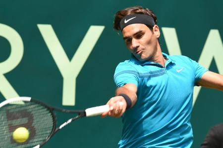 Halle: Federer zum 14. Mal in Serie im Halbfinale
