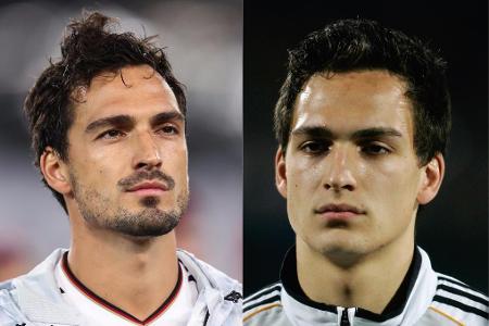 Mats Hummels trotzt der Zeit offenbar. Zwischen diesen Bildern liegen dennoch zehn Jahre. Im DFB-Dress wird der Verteidiger ...