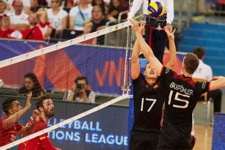 Nations League: Deutsche Volleyballer unterliegen Frankreich deutlich