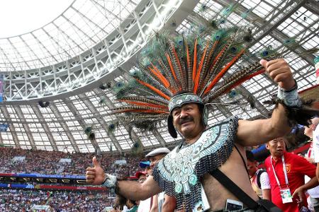 <p>Krieger! Dieser Mexiko-Fan wurde für seinen Kampfgeist belohnt. Sein Team schlug Deutschland zum Auftakt mit 1:0!</p>