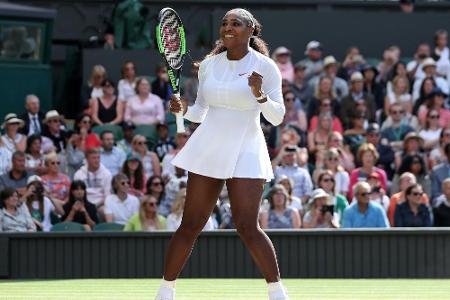 Wimbledon: Serena Williams trotz Satzverlust im Halbfinale Wimbledon: Serena Williams trotz Satzverlust im Halbfinale