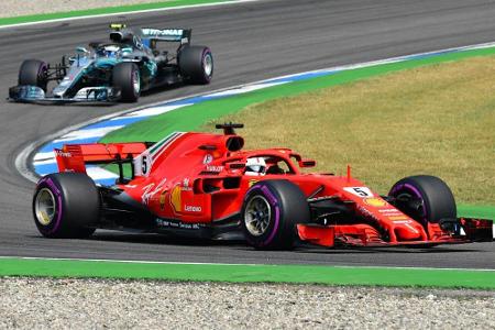 Vettel gewinnt den Start in Hockenheim