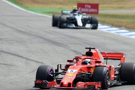 Vettel nach Stallregie weiter vorn - Regen in Hockenheim