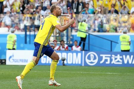 Zweimal Torschütze, zweimal Man of the Match und ein bärenstarkes Stellungsspiel - Schweden-Kapitän Andreas Granqvist fighte...