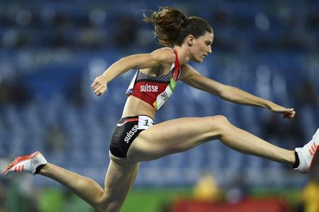 Schweizerin Sprunger holt Gold über 400 m Hürden Schweizerin Sprunger holt Gold über 400 m Hürden