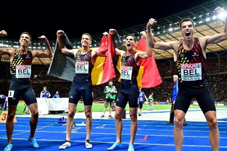 Deutsche 4x400-m-Staffel verpassen Medaillen klar Deutsche 4x400-m-Staffel verpassen Medaillen klar