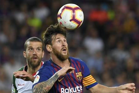 Meister FC Barcelona startet mit Sieg in die Saison Meister FC Barcelona startet mit Sieg in die Saison