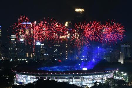 Asienspiele eröffnet: Nord- und Südkorea marschieren gemeinsam ein Asienspiele eröffnet: Nord- und Südkorea marschieren gemeinsam ein