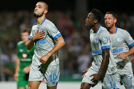 DFB-Pokal: Schalke nach Arbeitssieg in Runde zwei DFB-Pokal: Schalke nach Arbeitssieg in Runde zwei