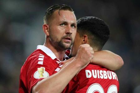 DFB-Pokal: Bielefeld geht gegen Duisburg unter