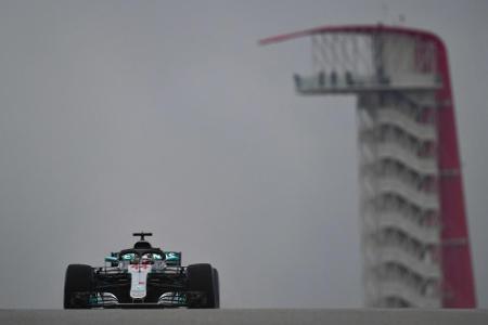 Regen-Training in Austin: Hamilton hängt Vettel ab