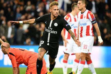 6:1 gegen Roter Stern: PSG feiert ersten CL-Sieg