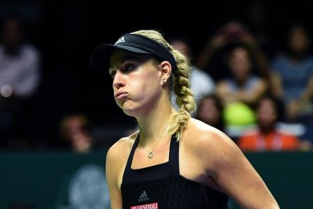 Kerber verliert Auftaktmatch beim WTA-Finale in Singapur Kerber verliert Auftaktmatch beim WTA-Finale in Singapur