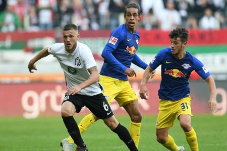 Leipzig verpasst beim FCA vierten Sieg in Folge