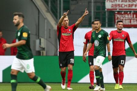 Freiburg gelingt in Wolfsburg erster Auswärtssieg des Jahres