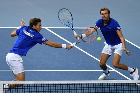 Davis Cup: Titelverteidiger Frankreich erster Finalist Davis Cup: Titelverteidiger Frankreich erster Finalist