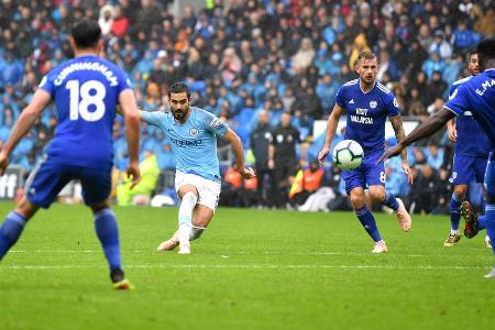 WM-Frust? Ach wo! Ilkay Gündogan musste sich nach dem enttäuschenden Sommer nur kurz schütteln müssen, um wieder für die Cit...