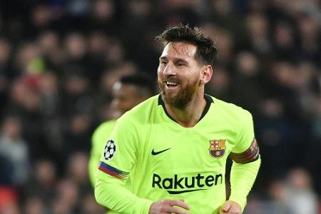Champions-League-Tore: Messi verkürzt Rückstand auf Ronaldo