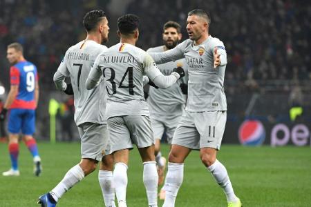 AS Rom kurz vor Achtelfinal-Einzug, Valencia feiert ersten Sieg AS Rom kurz vor Achtelfinal-Einzug, Valencia feiert ersten Sieg