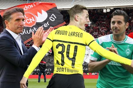 Vor der Saison oft als Nebendarsteller abgetan, jetzt im Rampenlicht: Viele Bundesliga-Protagonisten überraschten an den ers...