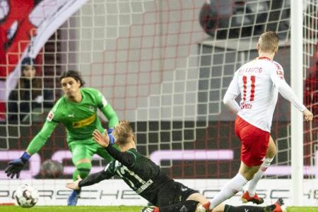 Dank Werner-Doppelpack: Leipzig schlägt Gladbach im Topspiel