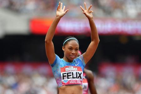 Leichtathletik: Rekord-Olympiasiegerin Felix bringt Tochter zur Welt