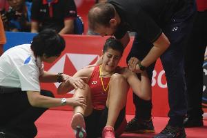 Kreuzbandriss: Badminton-Olympiasiegerin Marin bangt um WM-Teilnahme