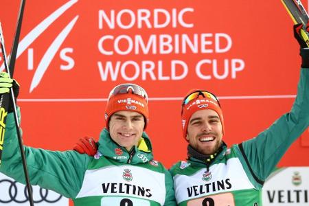 Kombination: Geiger feiert vor Rydzek ersten Weltcup-Sieg der Karriere Kombination: Geiger feiert vor Rydzek ersten Weltcup-Sieg der Karriere