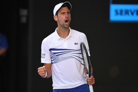 Djokovic nach Sieg über Shapovalov im Achtelfinale