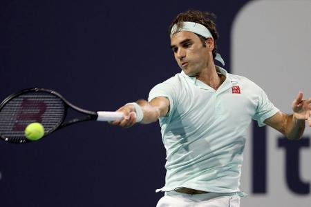 Miami: Federer nach Sieg über Shapovalov im Finale gegen Isner Miami: Federer nach Sieg über Shapovalov im Finale gegen Isner