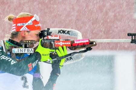 Biathlon: Herrmann bei Kuzmina-Sieg Zweite in der Verfolgung