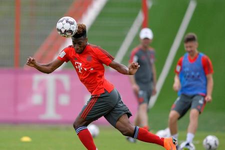 FC Bayern: Coman und Tolisso im Mannschaftstraining