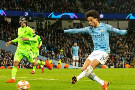 Sane gnadenlos gegen die alte Liebe: Schalke wird in Manchester überrollt Sane gnadenlos gegen die alte Liebe: Schalke wird in Manchester überrollt