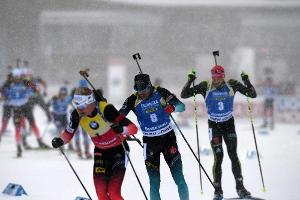 Deutsche Biathleten bei Windlotterie ohne Medaille - Gold an Windisch