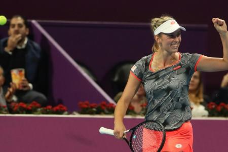 Kerber-Bezwingerin Mertens gewinnt Turnier in Doha Kerber-Bezwingerin Mertens gewinnt Turnier in Doha