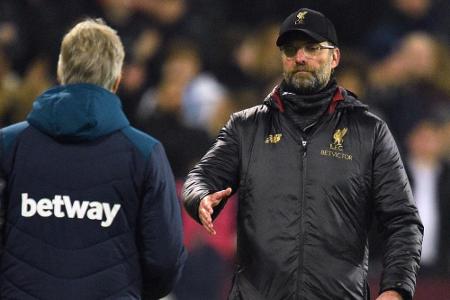 Rückschlag für Klopp: Liverpool nur 1:1 bei West Ham Rückschlag für Klopp: Liverpool nur 1:1 bei West Ham