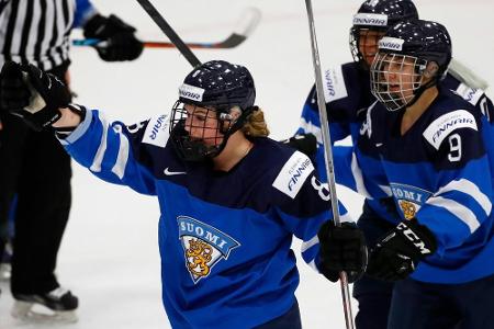Eishockey-WM: Finnische Frauen sensationell im Finale gegen die USA Eishockey-WM: Finnische Frauen sensationell im Finale gegen die USA