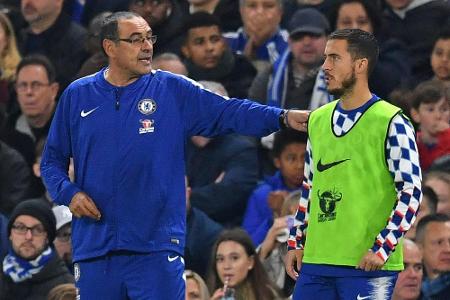 Nach Hazard-Gala: Chelsea-Coach Sarri treibt den Preis hoch Nach Hazard-Gala: Chelsea-Coach Sarri treibt den Preis hoch