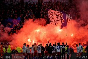 Pyro-Ärger im Derby: 150.000 Euro Geldstrafe für den HSV