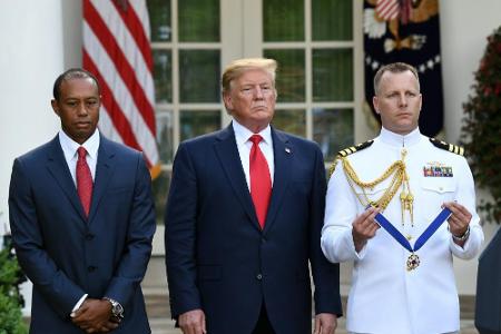 Woods von Trump mit Freiheitsmedaille geehrt Woods von Trump mit Freiheitsmedaille geehrt