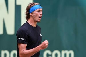 Zverev souverän im Viertelfinale von Halle