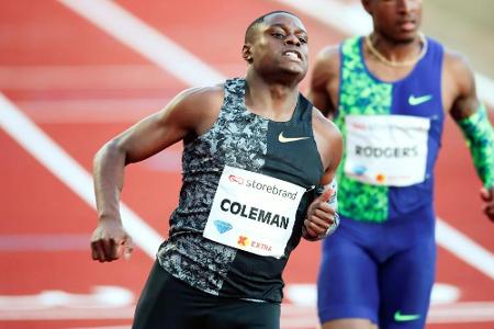 Coleman schlägt Gatlin und löst WM-Ticket über 100 Meter