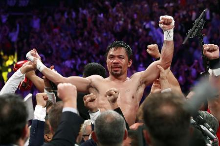 Pacquiao nach Sieg gegen Thurman ältester Weltergewichts-Weltmeister Pacquiao nach Sieg gegen Thurman ältester Weltergewichts-Weltmeister