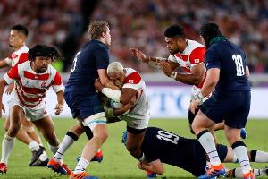 Rugby: WM-Gastgeber Japan im Viertelfinale
