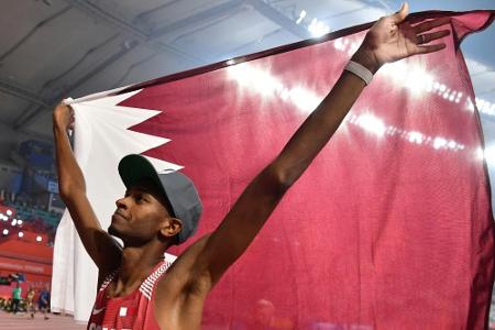 Katar jubelt: Barshim holt erstes Gold für den WM-Gastgeber - Farce bei der Katar jubelt: Barshim holt erstes Gold für den WM-Gastgeber - Farce bei der