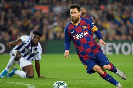 Messi-Doppelpack: Barcelona schlägt Valladolid deutlich