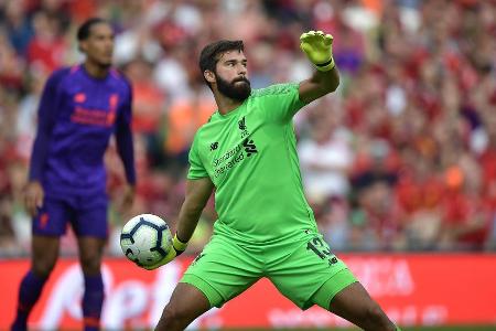 Platz 7: Alisson (FC Liverpool) - 67 Punkte