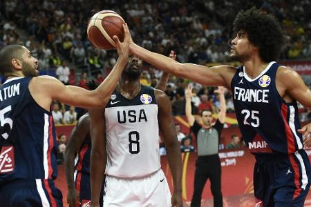 Aus gegen Frankreich: Basketball-Supermacht USA scheitert im Viertelfinale