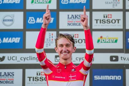 Rad-WM: Däne Bjerg durch tiefe Pfützen zum U23-Titel Rad-WM: Däne Bjerg durch tiefe Pfützen zum U23-Titel