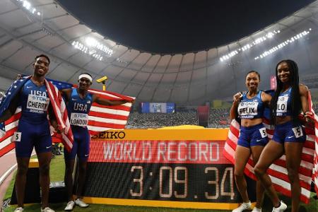 USA holt Premieren-Gold in der Mixed-Staffel mit Weltrekord - Felix macht das Dutzend voll